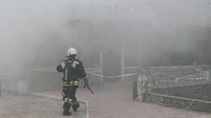 В Московском районе Петербурга загорелась стройка