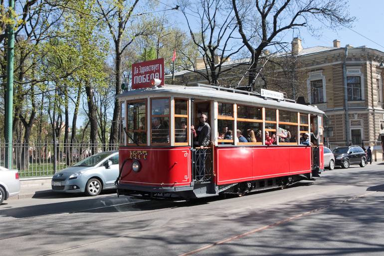 Подлинный блокадный трамвай запустят в Петербурге 15 апреля