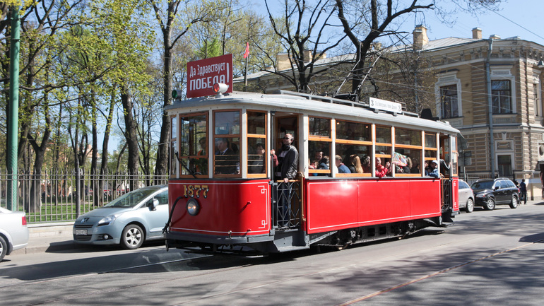 Подлинный блокадный трамвай запустят в Петербурге 15 апреля