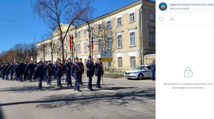 В Гатчине военнослужащие провели репетицию парада Победы