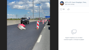 На Киевском шоссе водители встали в 5-километровую пробку из-за ДТП и дорожных работ
