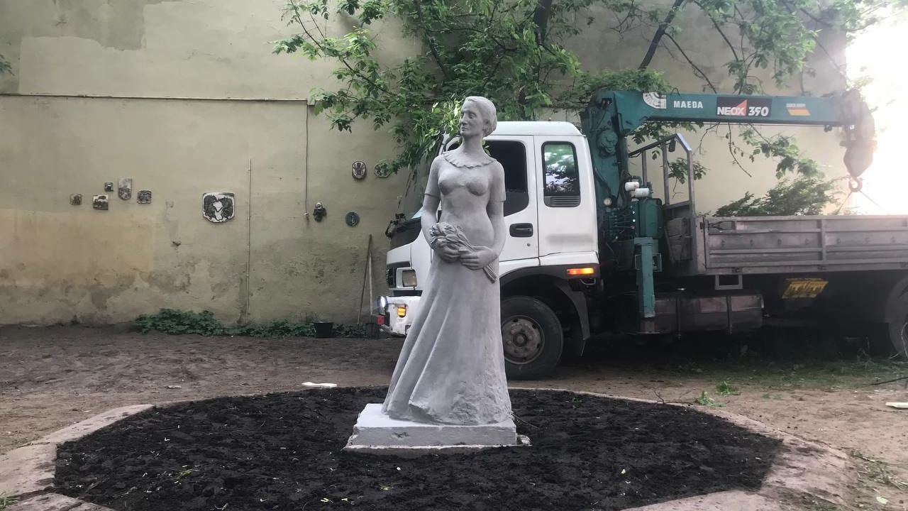 Скульптуру Венеры Коломенскую вернули в сквер в Дровяном переулке после реставрации