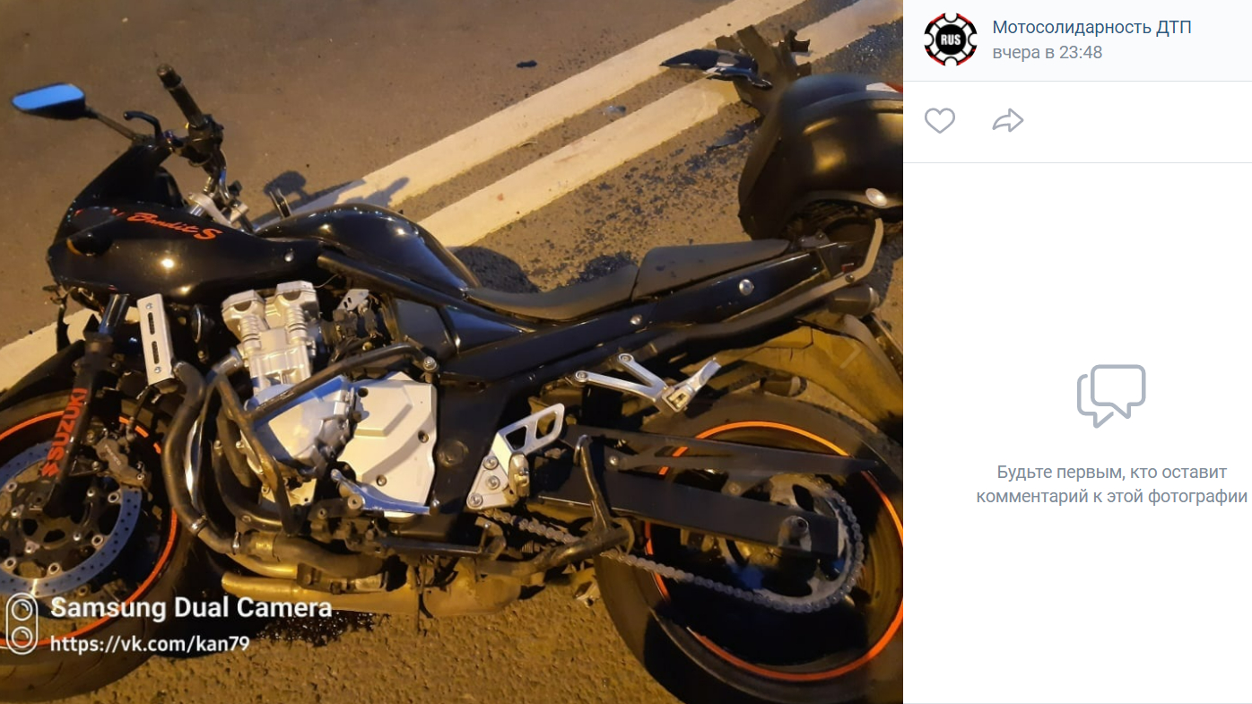 Два ДТП с мотоциклистами произошли в Калининского районе Петербурга в пятницу вечером