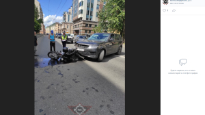 На Ждановской мотоциклист попал под колеса внедорожника