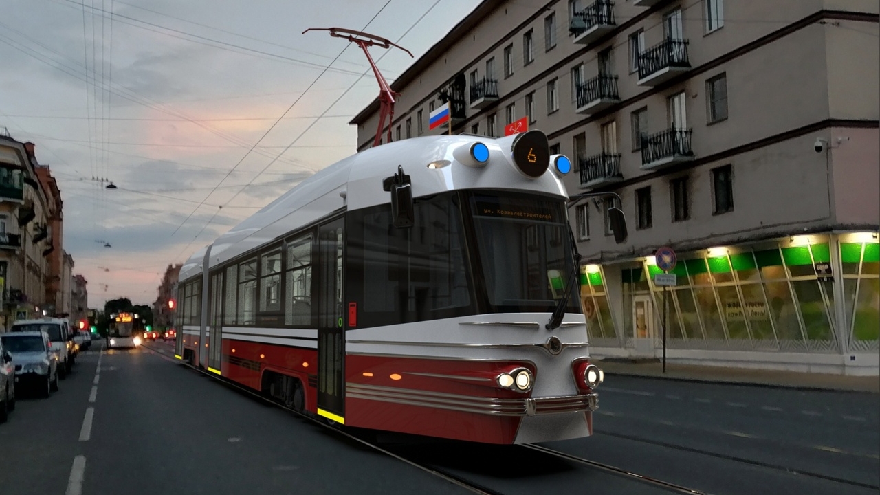 Петербуржцам показали ретротрамваи, которые появятся на улицах города в 2023 году