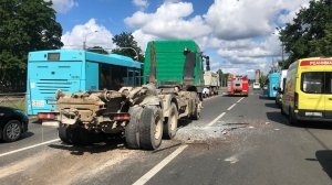 Прокуратура взяла на контроль аварию с автобусом и грузовиком на Выборгском шоссе