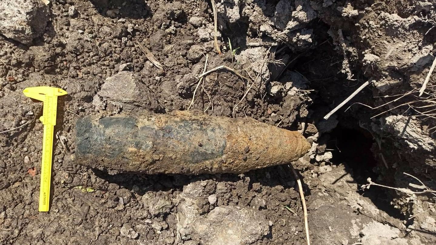 Рабочие нашли снаряд времен ВОВ при строительстве ЖК на Пулковском шоссе
