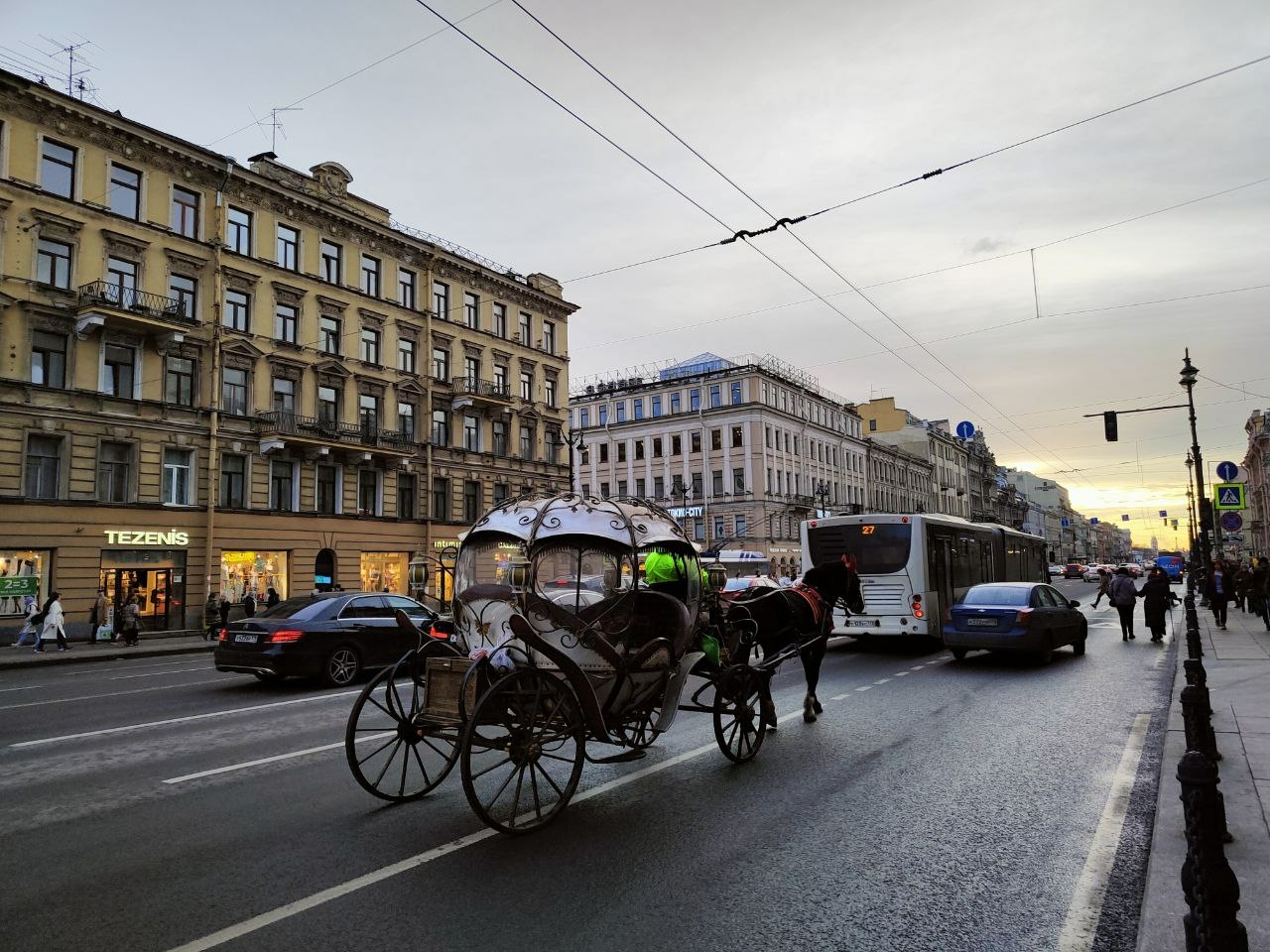 Петербуржцы потребовали запретить кареты в центре города