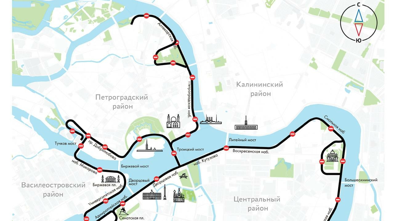 В Петербурге 13 августа перекроют дороги в центре города из-за велогонки La Strada