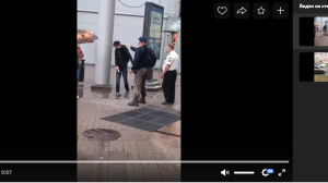 Меткий выстрел из перцового баллончика помог петербуржцу обезвредить мужчину с ножом у торгового центра «Невский»