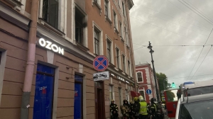 В Петербурге вспыхнул огонь в доме на Кадетской линии