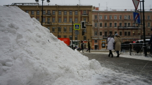 «Элитные» уборщики Смольного не прочь помочь петербуржцам разгребать сугробы во дворах