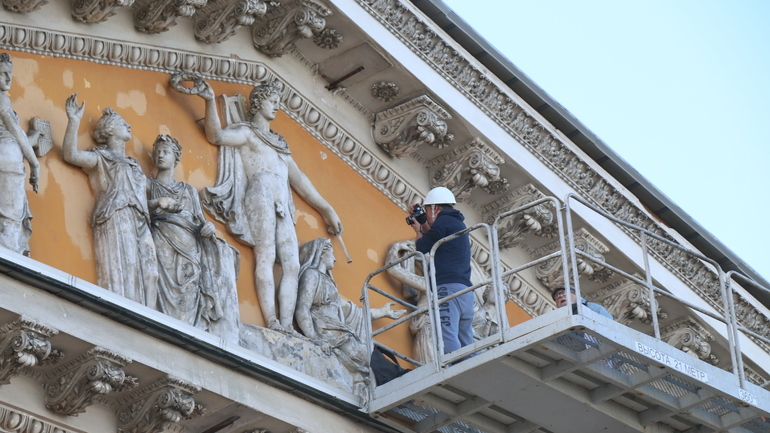 В Петербурге закончилась реставрация парадного фасада особняка Румянцева