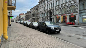 В центре Петербурга желающие сэкономить на парковке автомобилисты начали оставлять машины во дворах жилых домов