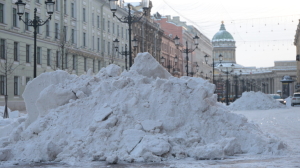 Снегопад защитит Петербург от солей или превратит его в соляное болото