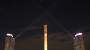 «Лучи Победы» озарят ночное небо Петербурга на Московском проспекте