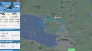 Самолеты кружат над Петербургом в ожидании посадки в Пулково