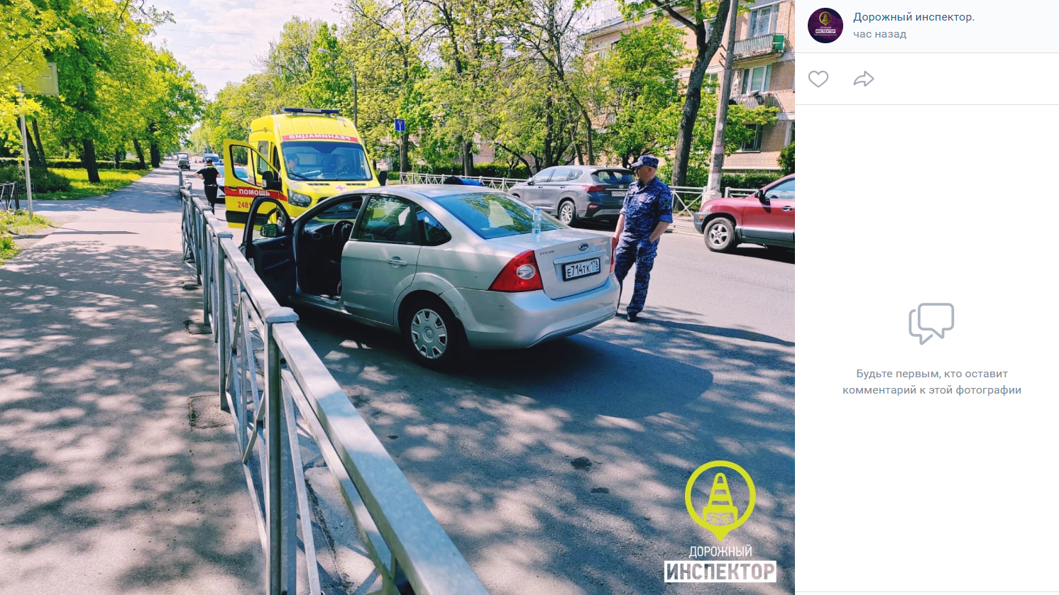 В Петродворце пожилой водитель скончался от сердечного приступа прямо за рулем Ford