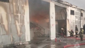 Пожар на 900 «квадратов» на складе кубанского винзавода локализован