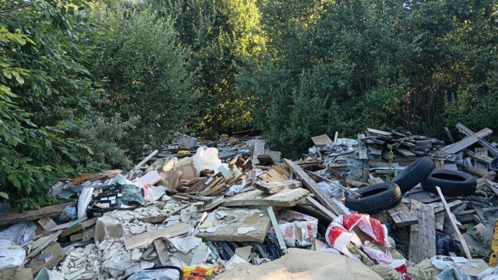 Чего там только нет: свалка мусора охватила почти всю лесополосу у «Леруа Мерлен» на Культуры