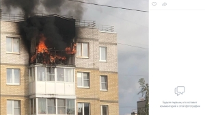 Хлопок или обычное возгорание? МЧС выясняет причины пожара на балконе в Шушарах
