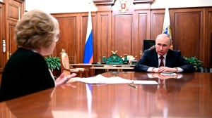 Матвиенко на докладе у Путина назвала работу Совфеда «напряженной», но «результативной»