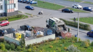 «Спецоперация» по спасению мусора развернулась в Мурино