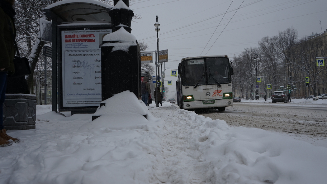 В Петербурге изменяется расположение некоторых автобусных остановок
