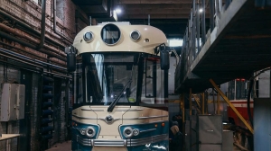 Второй трамвай в ретро стиле «Довлатов» прибыл в Петербург