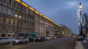 Здания на Московском проспекте украсили световым оформлением