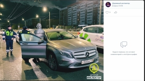 Нетрезвая компания на Mercedes устроила ночные гонки от ДПС по Петербургу
