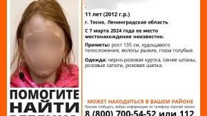 В Тосно ищут 11-летнюю девочку в розовых сапожках