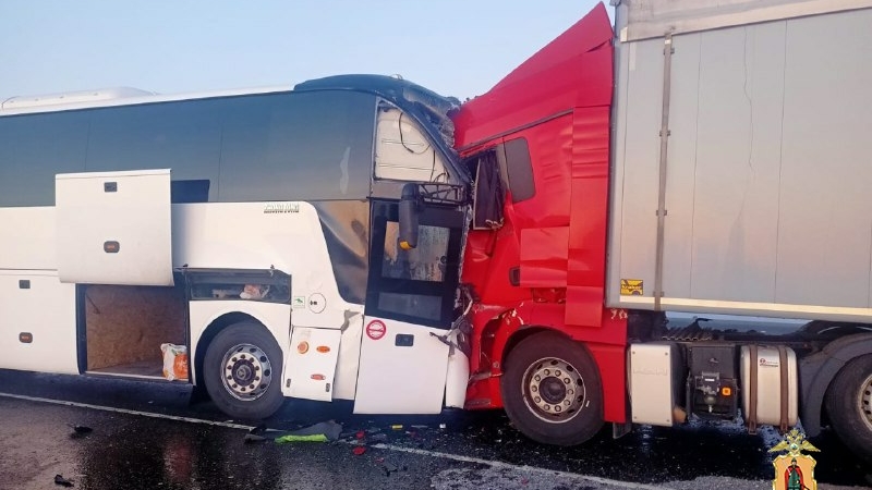В Рязанской области в ДТП с автобусом скончался водитель: 13 пассажиров пострадали
