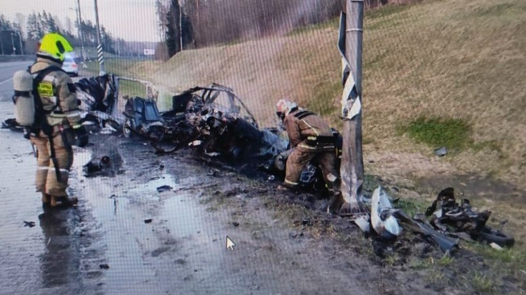 Смертельная авария с последующим возгоранием машины произошла на «Сортавала»