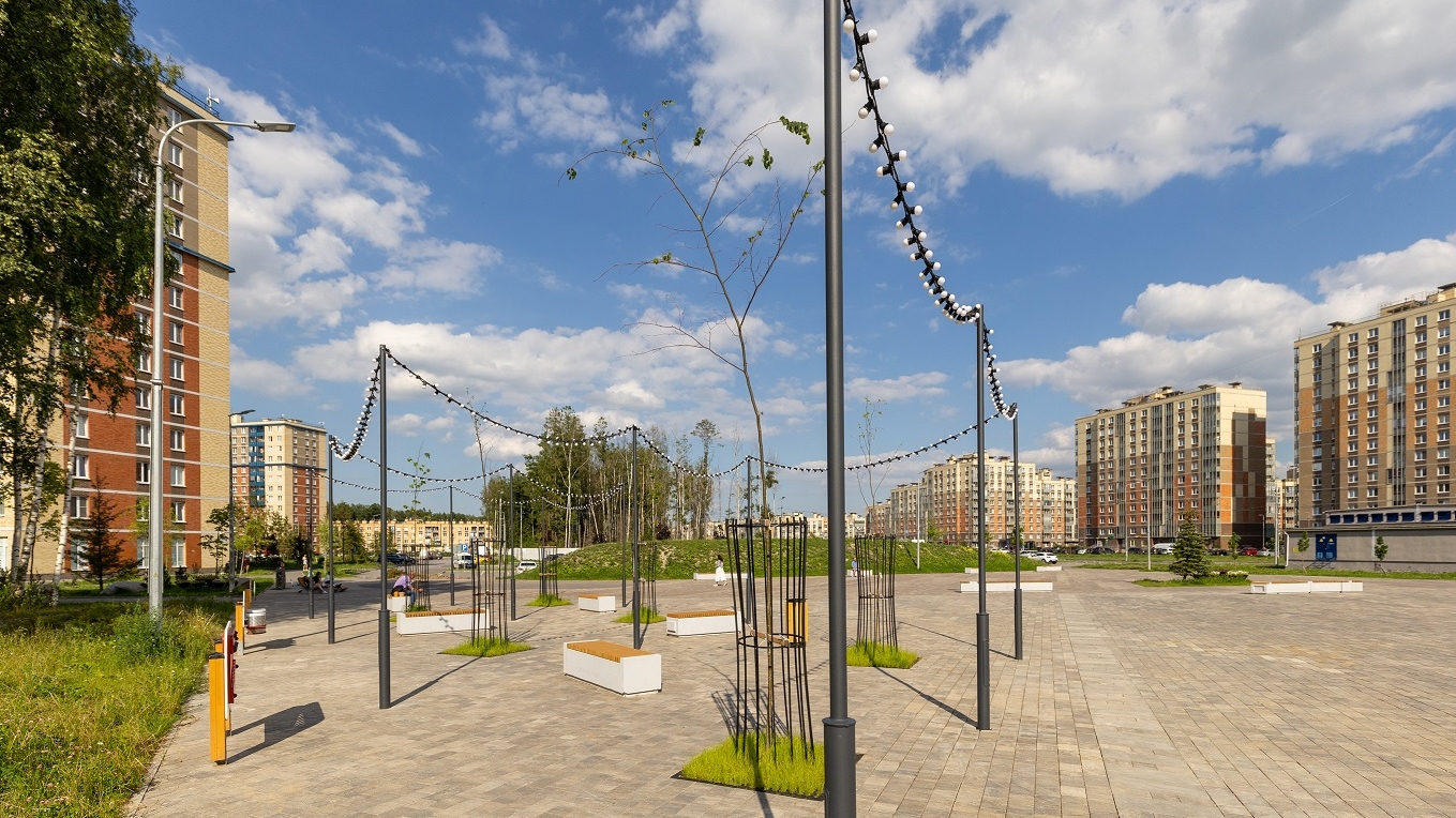 Городская среда будущего: «Юнтолово» задает новые стандарты благоустройства Петербурга