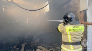 В Краснодаре ликвидировали пожар на площади 1500 «квадратов» в производственном цеху