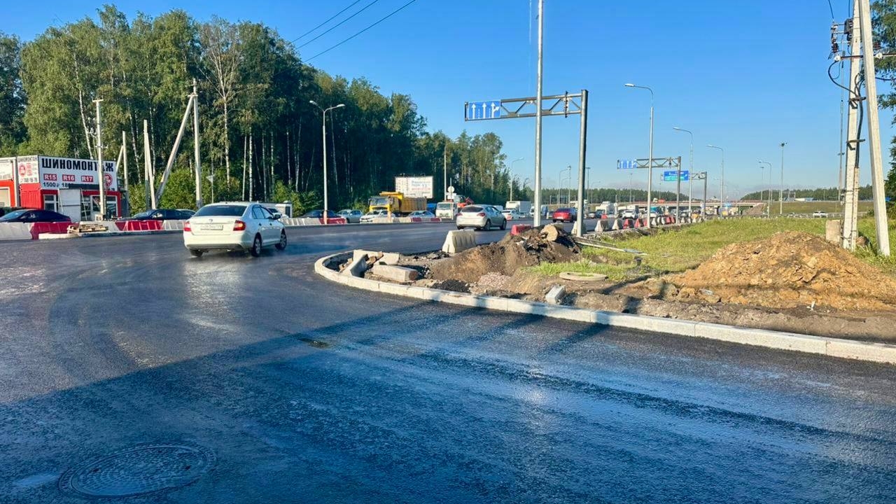 Новое Колтушское шоссе: в Янино открылся  выезд с 1-й Линии