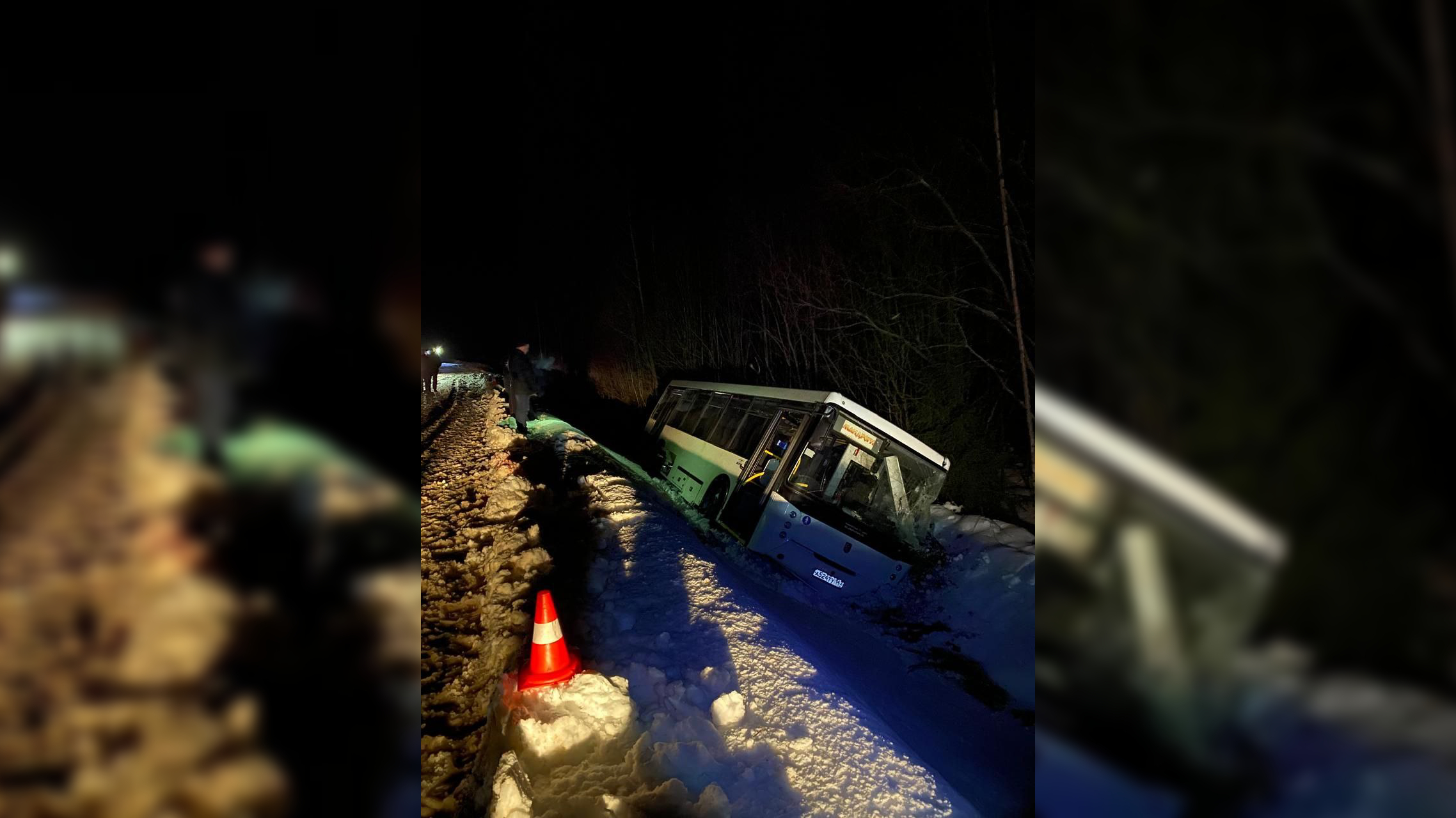 После опрокидывания автобуса в кювет под Петербургом завели уголовное дело