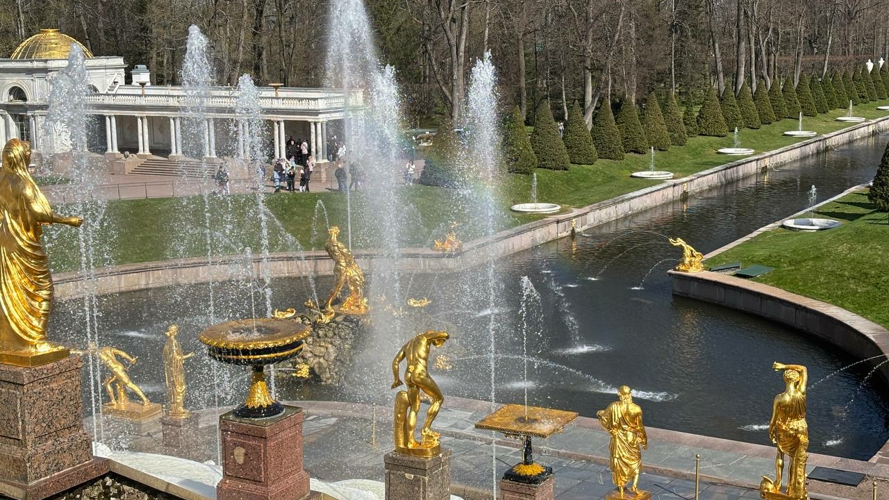Разбушевавшийся ветер закрыл парки в Петергофе