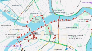 Забег и велофестиваль перекрыли дороги в Петербурге и на ЗСД