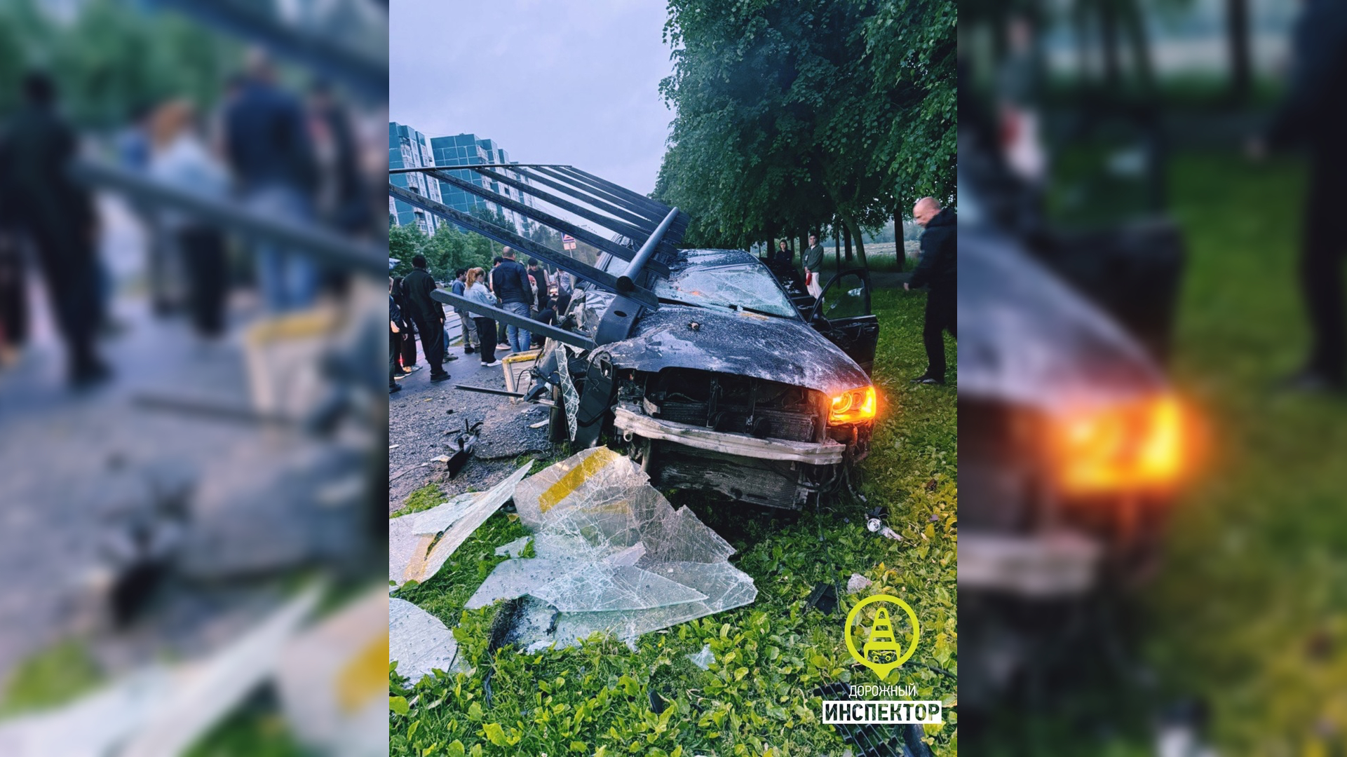 На водителя Audi, сбившего пешехода на остановке на Долгоозерной, завели уголовку