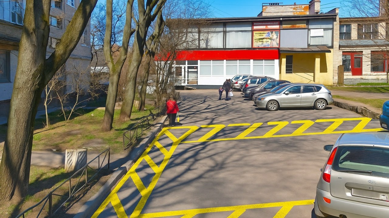 В Петербурге предложили обозначать маркировкой места стоянки спецтранспорта во дворах