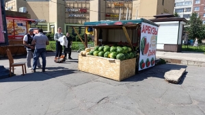 Свыше 300 кг товара изъяли у нелегального продавца арбузами на Энгельса