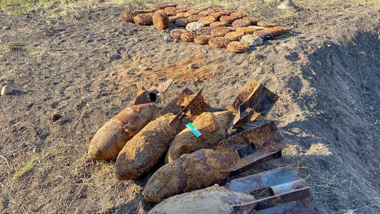 Больше полусотни бомб и мин времен ВОВ нашли у железнодорожных путей в Ленобласти – фото