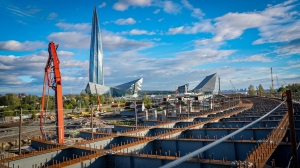 Опоры для петербургской трассы М-32 готовы на 50%