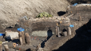 Археологи рассказали о деревянном водопроводе, которым пользовались в XVII веке на территории Петербурга