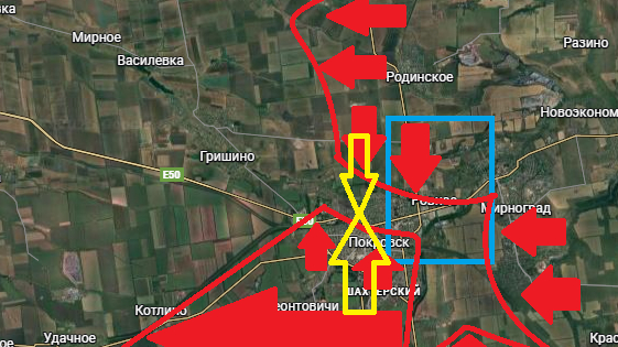 Карта боевых действий на Покровском направлении: провал операции ГУР и окружение Мирнограда 12 ноября