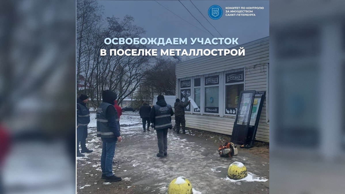 В Колпино ликвидируют незаконный павильон с магазином и ПВЗ