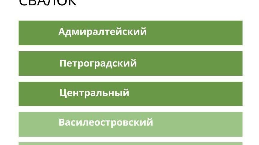 Стали известны районы Петербурга с самым большим количеством свалок