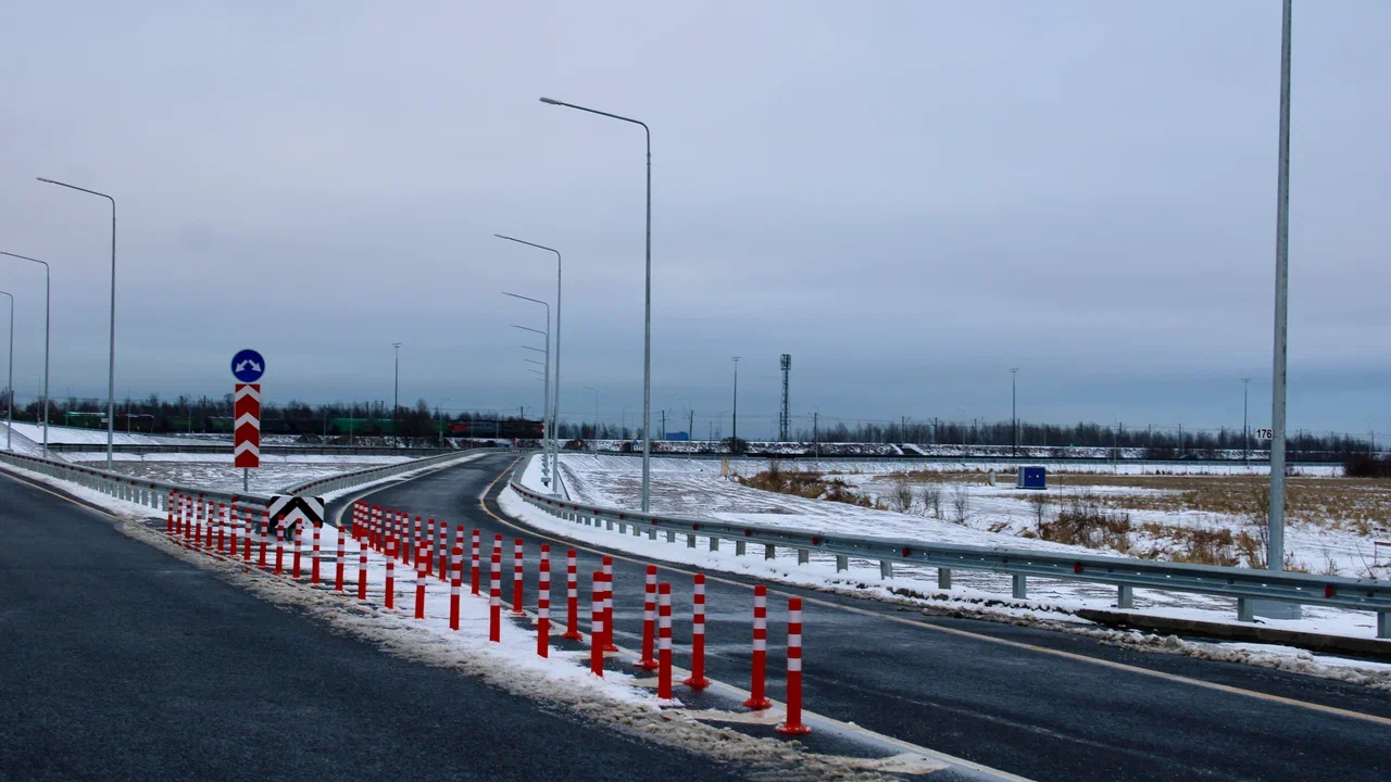 Куряне открыли на год раньше Пулковскую развязку на трассе М-11 «Нева»